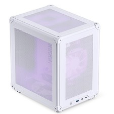 C6 White Mini MATX Mesh Case,Simple Compact Desktop Micro ATX Chassis,Upper C... picture
