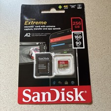 NEW Sandisk Extreme MicroSD A2 256GB SEALED Package picture