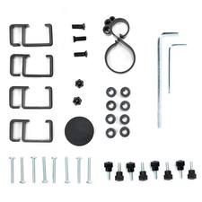 VIVO Hardware Pack for Monitor Stand, Includes Pole Cap, Cable Clips, Black picture