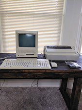 Apple Macintosh SE/30 Vintage Desktop w/ Keyboard, Mouse & ImageWriter II picture