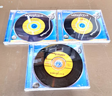 Lot of 3 Vtg USED Verbatim Digital CDR 80 min 700MB CDs Vinyl Record Style picture