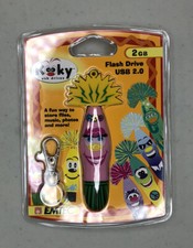 EMTEC KOOKY WAVE 2, USB 2.0 FLASH DRIVE 2 GB, New In Package - LuAnA #250 picture
