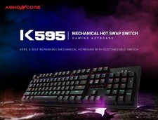 ABKO ABKONCORE K595 Mechanical Gaming Keyboard US (Blue Axis) picture
