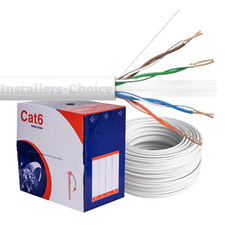 Cat6 500ft cable UTP Solid White LAN Network Ethernet RJ45 Bulk 23 AWG picture