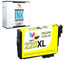 1X CMYi Replacement 220XL Yellow Ink Cartridge Fits Epson Workforce WF-2750 2760 picture