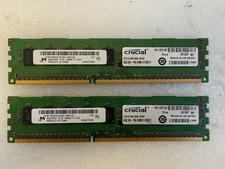 LOT (2) Crucial 4GB DDR3L PC3L-12800E ECC RAM CT51272BD160B 8GB Total picture