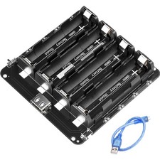 1865O Battery Holder Li-ion Battery with 4-Compartment Support Micro USB 5V/3... picture