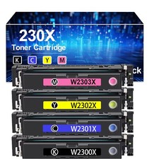 4 Pack W2300X W2301X W2303X W2302X Toner Cartridge  for HP 4201 4301 4203dn picture