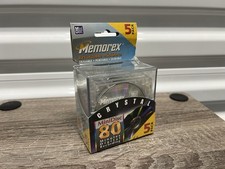 NEW SEALED Memorex Crystal 80-Minute Recordable Erasable MiniDiscs 5 Pack picture