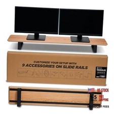 Moodular Wooden Monitor Stand Desk Organizer, Large 45.6