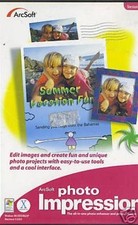 ArcSoft Photo Impression 4 PC CD edit digital camera image picture crop cut etc picture