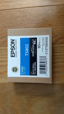 2018 Genuine Epson T5802 Cyan Ink Stylus Pro 3800 3880 80ml New Sealed picture
