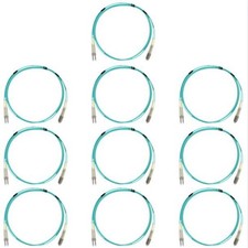 10 Hubbell Fiber Optic Patch Cords LSZH OM3 Cable Duplex MM LC-LC DFPCLCLCE2MMZ picture