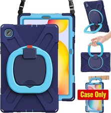 Heavy Duty Silicone Case with Kickstand, Strap & Grip for Galaxy Tab S6 Lite 10. picture