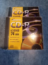 Set of 2 Memorex CD-R 650MB 74min Professional Recordable Compact Discs Sealed picture