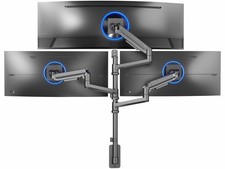 VIVO Pneumatic Triple Ultrawide Monitor Wall Mount for up to 49