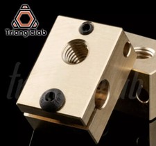 Trianglelab Brass Heatblock for E3D V6 Hotend for use with hardened Steel Nozzle picture