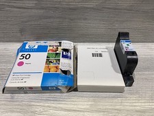 Vintage Genuine HP 50 Magenta Ink Cartridge 51650M OEM Exp. 2010 Open Box picture