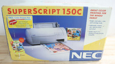 NOS New - NEC SuperScript150C 150C Inkjet Printer Vintage 1995 Windows 3.1 - USA picture