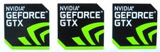 3 pcs Sticker for NVIDIA GEFORCE GTX 17.5mm x 17.5mm Label Logo Decal Case Badge picture