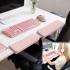 2 PCS Pink LShaped Desk Arm Rest Memory Foam Elbow Pad NonSlip Edge Cushion picture