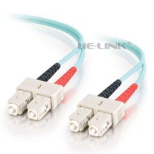 100M SC-SC Outdoor Armored 10G OM3 MM 4 Strands Fiber Patch Cord picture