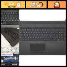 HP Laptop Replacement Upper Case Palmrest US Keyboard & Touchpad Assembly - Jet picture