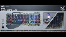 Realtree Bow GRLT1006 RGB Gaming Keyboard – Backlit with Detachable Wrist Rest picture