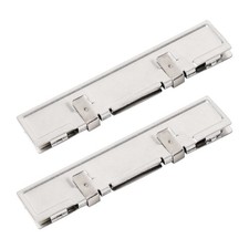 2 Pcs Silver Tone Aluminum Memory Heatsink DDR Shim Cooler Heat Spreader picture