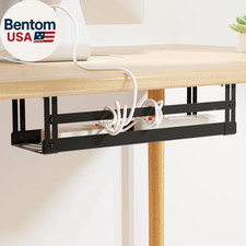 under Desk Cable Management Tray, 17 in Metal Cable Tray Basket for Wire Managem picture