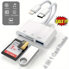 USB Stick TF/SD Card Adapter Camera Reader Type-C/iOS for iPhone iPad Android PC picture