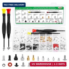 165PCS Computer Screw Kit, M.2 NVMe SSD Mounting Screws & Standoffs, Black/Silve picture