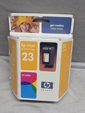 HP Inkjet Print Cartridge 23 New Sealed in Factory Box Tri Color Exp Sep 2005 picture