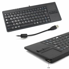 MC-818 82 Keys Touch-Pad Ultra-Thin Wired USB Computer Keyboard with HUB Port picture