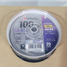 Verbatim BD-R XL 100GB 20 Pack Disc BDXL Triple Layer 2-4x VBR520YP20SD4 Japan picture
