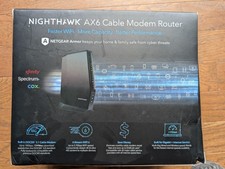 NETGEAR Nighthawk AX6 AX2700 WiFi 6 Dual-Band Cable Modem Router DOCSIS 3.1 picture