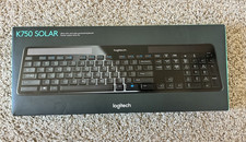 Logitech K750 Wireless Solar Keyboard Black, Rechargeable Solar Power picture