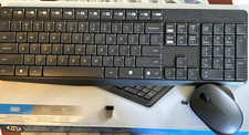 Lopgitech K235 wireless keyboard in box, receiver, mouse included, batteries not picture