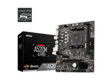 MSI A520M-A PRO AM4 AMD A520 SATA 6Gb/s USB 3.0 Micro ATX AMD Motherboard picture