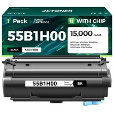 55B1H00 Toner Cartridge Black High Yield with Chip 15,000 Page-Yield Replacement picture