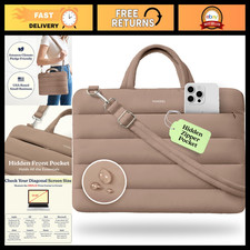 13-14 Inch Laptop Sleeve Case with Strap, Shoulder Bag Handle, Lightweight & Dur picture