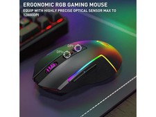 S163 3-Mode Wilreess Gaming Keyboard & Mouse Combo, 108 Keys K689 PRO Redragon picture