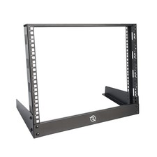 RIVECO 8U Desktop Rack for Network & Audio, 19 Inch 2 Post Open Frame Cabinet picture
