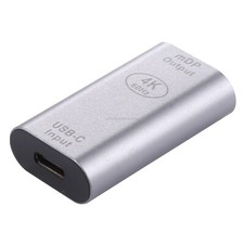 Adaptador de aleación de aluminio tipo C / USB-C hembra a mini DP hembra (plata) picture