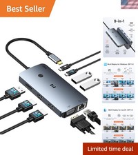 9-in-1 USB C Docking Station: Seamlessly Enhance Your Workspace Productivity picture