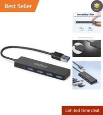 4-Port USB 3.0 Hub, Lightweight Design with LED Indicator – Perfect for Travel picture