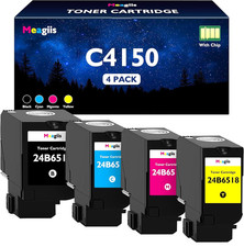 High-Yield Toner Cartridges 4-Pack for Lexmark C4150 (24B6516-24B6519) Printers picture