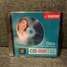 New Imation 10 pack CD-RW blank discs 700 mb Data storage Rewritable Media picture
