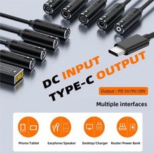 Cablecy DC 7.9x5.4mm Input to USB-C Type-C Power Plug Charge Cable PD9V 5V 20V picture