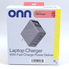 Onn Laptop Charger Fast Charge Power Delivery 140W LED Display Current Read  picture
